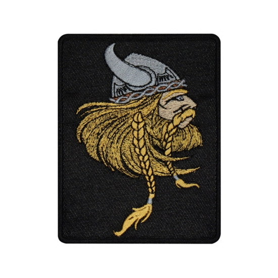 Patch n ° 5 brodé à la main à la main par Viking