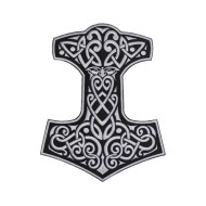 Mjolnir Thors Hammerjacke bestickte keltische Aufnäher # 3