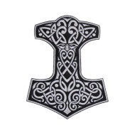 Mjolnir Thor's Hammer Jacket Embroidered Patch