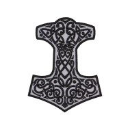 Mjolnir Thors Hammerjacke bestickte keltische Aufnäher # 3
