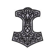 Mjolnir Thor's Hammer Jacket Embroidered Patch