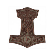 Mjolnir Thors Hammer gestickter Patch #2