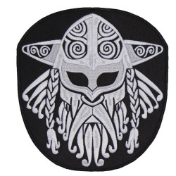 Viking Norse Mythology Ornament Black White #1