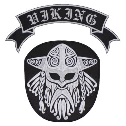 Viking Norse Mythology Ornament Black White #1