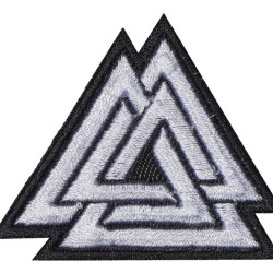 Valknut Nordic Runes Knot Of Odin Embroidered Patch