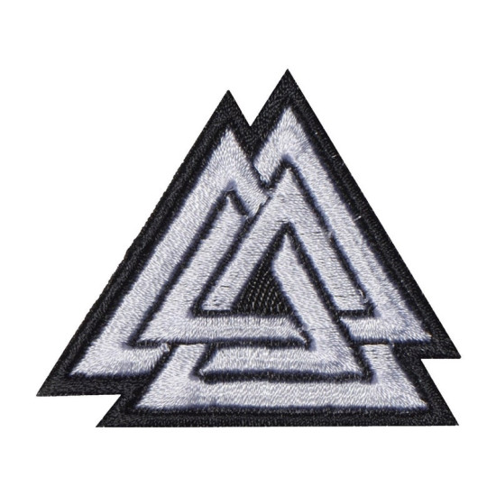 Valknut Nordic Runes Knot Of Odin Embroidered Patch