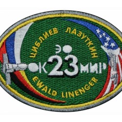 Sowjetische russische Raumfahrtprogramm Ärmel Patch Sojus TM-25