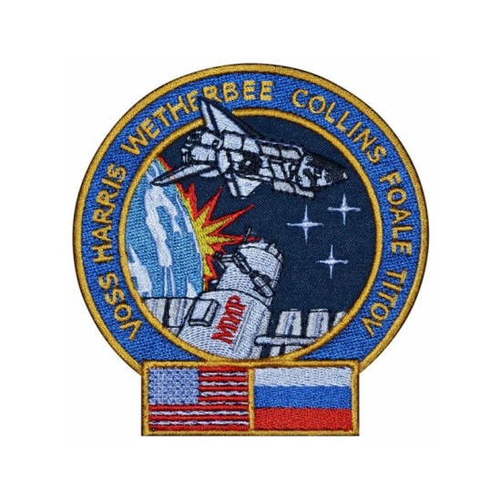 STS-63 Mission Shuttle-MIRプログラムの縫製パッチ