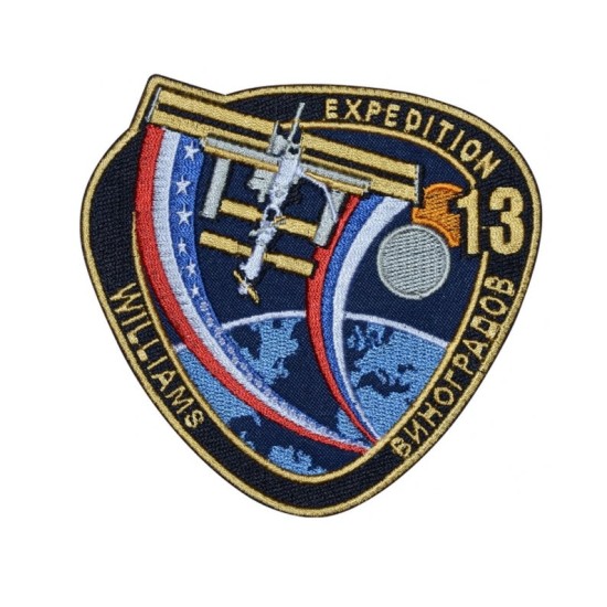 ISS Expedition 13 Soyuz TMA-8 Toppa ricamata da cucire n. 1