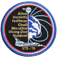 Patch cucito ricamato Space Atlantis Mission Atlantis STS-75 Space Shuttle