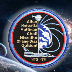 Patch cucito ricamato Space Atlantis Mission Atlantis STS-75 Space Shuttle