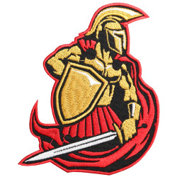 Spartan Warrior Sew-on Embroidery Patch 2