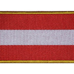 Austria Iron-on Handmade Country Flag Embroidered Patch #2