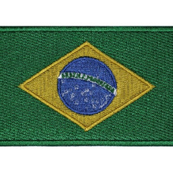 Brasilien Flagge gestickt handgemachte Land hochwertige Patch # 2