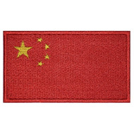 Parche bordado de alta calidad # 2 de la bandera de China cosido