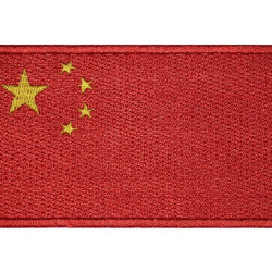 China-Flagge gesticktes annähbares hochwertiges Flecken # 2