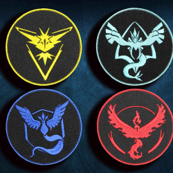 Pokemon Go Teams Embroidered Logo Sew-on Anime Sleeve patch