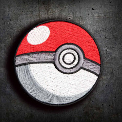 PokeBall Embroidery Pokemon Logo Sew-on Anime Pokemon GO Sleeve Patch