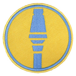 Patch brodé bleu / rouge Team Fortress 2 Soldier