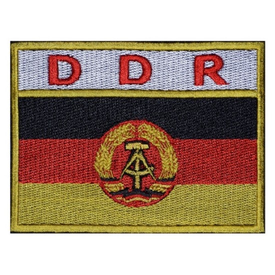 Patch per ricamo manica uniforme DDR FLAG SPACE