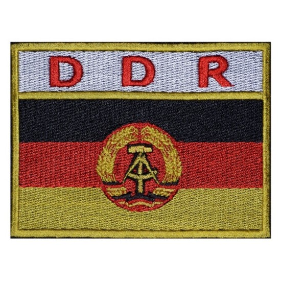 DDR FLAG SPACE Vuelos Parche Bordado Manga Uniforme