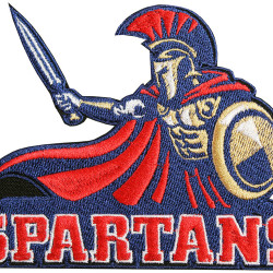 Patch ricamata guerriero spartano SPARTAN