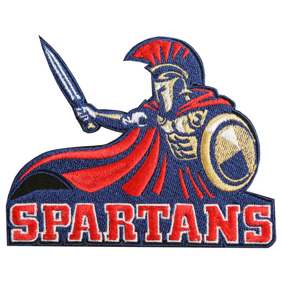 Spartan warrior embroidered patch SPARTAN