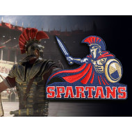 Spartanischer Krieger bestickt Patch SPARTAN
