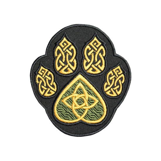 Paw Trail Bear Celtic Ornament Stickerei Patch