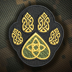 Paw Trail Bear Celtic Ornament Stickerei Patch