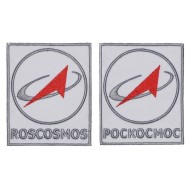 Russian Federal Space Agency Roskosmos Sleeve Patch 2PC
