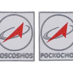 Russian Federal Space Agency Roskosmos Sleeve Patch 2PC