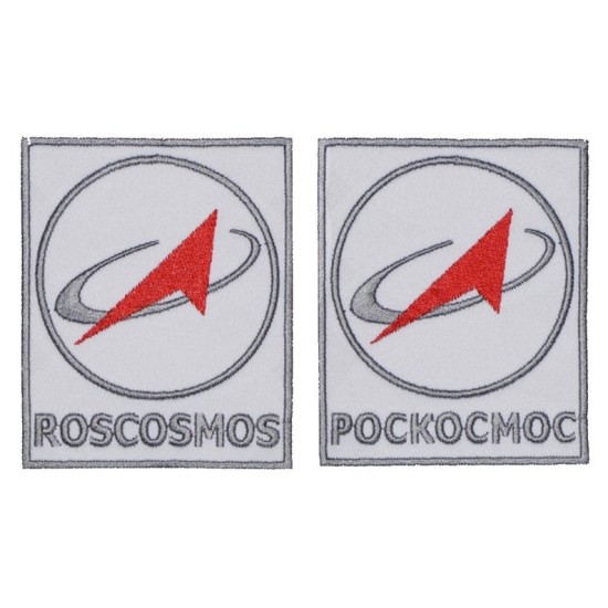 Agencia Espacial Federal Rusa Roscosmos Sleeve Patch 2PC
