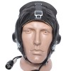 Sowjetisch / russische Pilot Sommer Leder fliegenden Helm