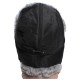 Earflaps winter ushanka hat with rabbit fur