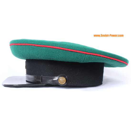 URSS russo NKVD di frontiera Truppe Ufficiali Cappello verde visiera