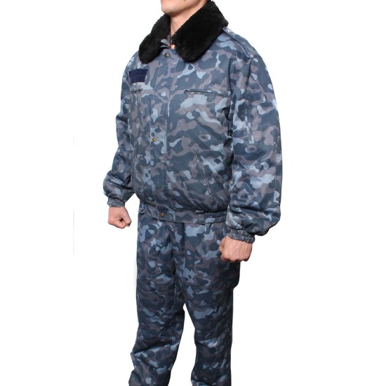 Oficiales de Policía de Ucrania azul uniforme urbano de invierno camo Milicia 56-5 (US 46)