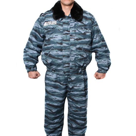 Officier des forces spéciales de la police d'Ukraine uniforme urbain d'hiver Milice 60/5 US 50