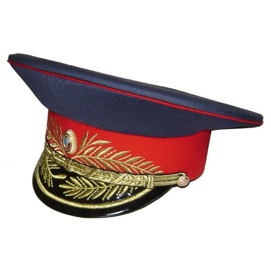 Soviétique générale de la police militaire de l'armée visière chapeau