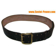 Ceinture + étui cuir noir OFFICIER MARINES