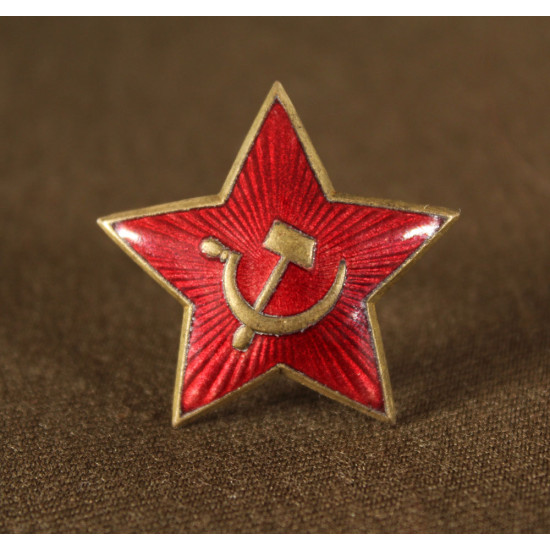 古い本物のソビエト ウシャンカ冬帽子赤軍帽子第二次世界大戦タイプ