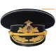 Russian Naval Fleet Admiral hat black visor cap