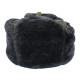 Chapeau Ushanka en fourrure de mouton des gardes-frontières de l'armée soviétique