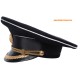 Soviet Navy Captain black military visor hat