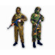 Uniforme de enmascaramiento de camuflaje de rana, traje BDU reversible táctico de 2 lados, tipo Ratnik, uniforme de camuflaje Partizan Airsoft