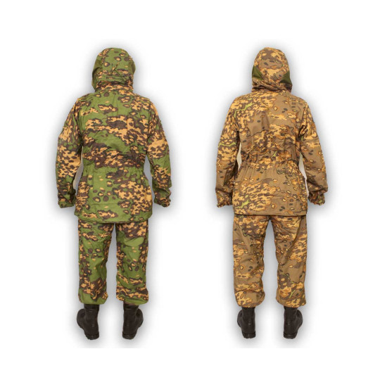 Uniforme de enmascaramiento de camuflaje de rana, traje BDU reversible táctico de 2 lados, tipo Ratnik, uniforme de camuflaje Partizan Airsoft