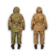 Uniforme de enmascaramiento de camuflaje de rana, traje BDU reversible táctico de 2 lados, tipo Ratnik, uniforme de camuflaje Partizan Airsoft