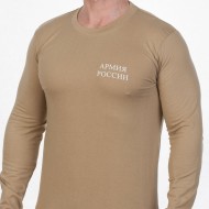 Army soldiers sweatshirt sand t-shirt with long sleeves