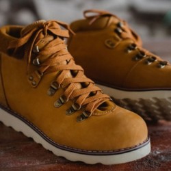Brown leather Rust Nubuck demi-season boots