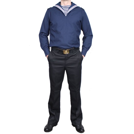 Marins soviétiques chemise bleu marine quotidienne uniforme avec un pantalon